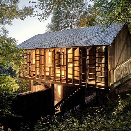 Hutstuf The Beaver & Private Outdoor Spa La-Roche-en-Ardenne Bagian luar foto