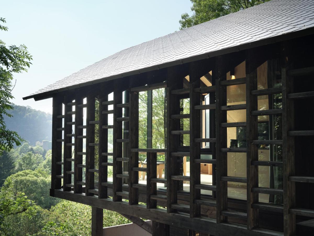 Hutstuf The Beaver & Private Outdoor Spa La-Roche-en-Ardenne Bagian luar foto